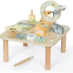 Mamabrum 7in1 Holz Aktivitätstisch - Lern- und Spieltisch für Kinder - Entwicklungsspielzeug mit 7 Aktivitätsbereichen zur Förderung der Feinmotorik. Hergestellt aus hochwertigem Holz, sicher und stabil für jahrelangen Spielspaß.