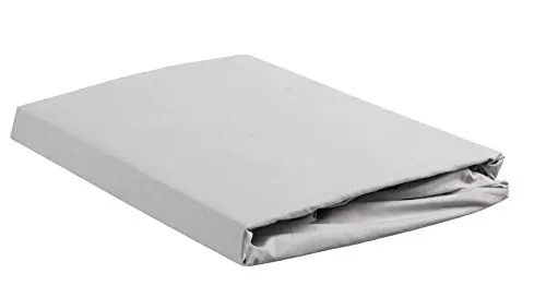 Beddinghouse Perkal Spannbettlaken bis 28cm Höhe Farbe Hellgrau Größe 90x200x28cm