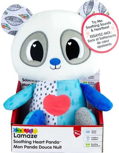 Tomy Kuschelherz Plüsch-Panda mit Herz (24 cm) - Plüschtier für Babys, besonders weich und kuschelig, ideal als Geschenk zur Geburt oder zum Kuscheln.