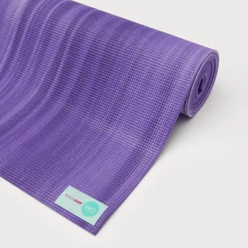 Yogabox Yogamatte Rainbow, lila/weiß - Die Yogabox Yogamatte Rainbow in lila/weiß bietet optimalen Halt und Komfort während der Yoga-Praxis. Ideal für Einsteiger und Fortgeschrittene, sorgt sie für ein angenehmes Trainingserlebnis.