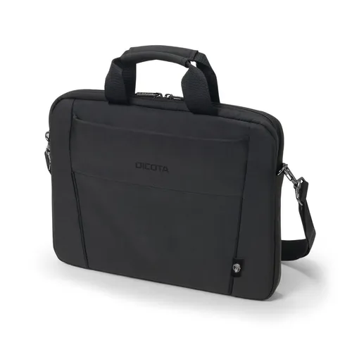 DICOTA D31304-RPET Eco Slim Case - Notebook Tasche für 35,8 cm (14,1 Zoll), aus 4 recycelten PET-Flaschen, umweltfreundlich und bequem für unterwegs