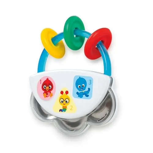Baby Einstein, Tiny Tambourine Musikspielzeug & Rassel, BPA-frei, zum Mitnehmen, ab 3 Monaten