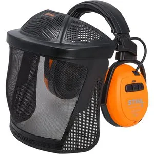 Stihl DYNAMIC Sound PA Gesichts- und Gehörschutz mit Bluetooth - Gehörschutz mit integriertem Bluetooth, ideal für Forstarbeiten und sicheres Arbeiten im Freien, erfüllt höchste Sicherheitsstandards (EN 1731, EN 352, EN 166).