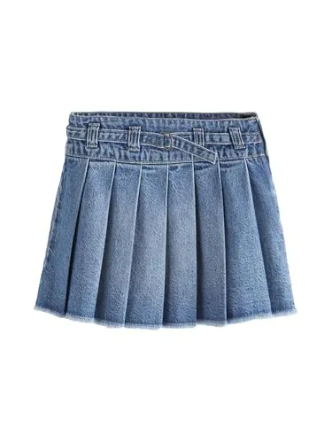 NEXT Denim-Rock mit Faltendetails Mittelblau 6 Jahre von NEXT