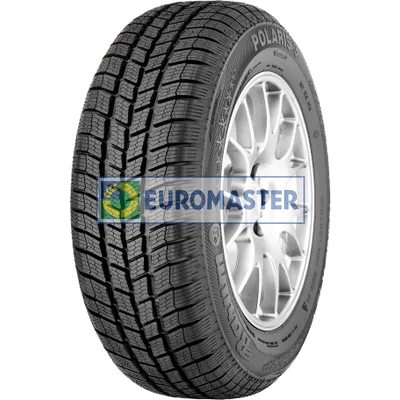 Winterreifen BARUM Polaris 3 165/80 R13 83T M+S - Hochwertiger Winterreifen für PKW, LLKW und Geländewagen mit exzellenter Nasshaftung (Klasse C) und einem Geschwindigkeitsindex von T (bis 190 km/h) für sicheres Fahren im Winter.