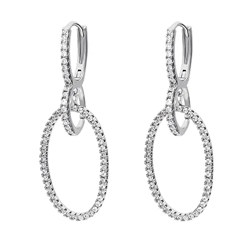 Heideman Ohrringe Zilla Damen - Elegante Edelstahl Ohrstecker mit Zirkonia - Hochwertige Ohrringe aus antiallergischem Edelstahl mit funkelndem Zirkonia. Leicht und hautsympathisch, ideal für jeden Anlass. Perfekt verpackt in einer eleganten Geschenkbox.