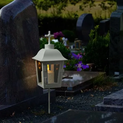 MARELIDA LED Laterne Grablaterne mit Dämmerungssensor von Marelida