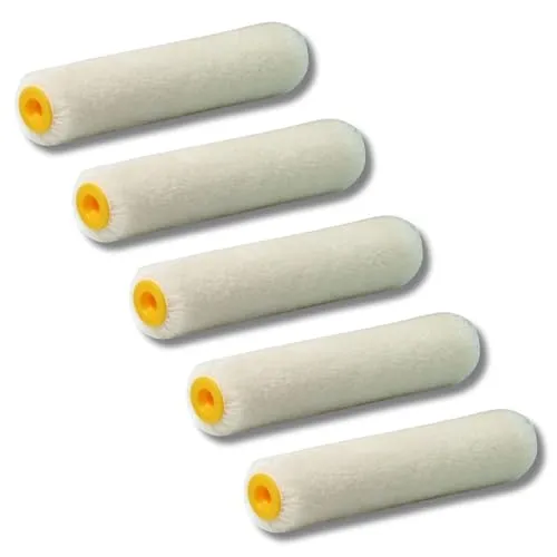 DD Composite Lackwalzen Velour Sets solide Farbwalze für ein perfektes Oberflächen-Finish lösemittelbeständig Flor 4mm, Variante:150mm (5 Stück)