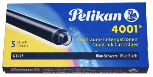 Pelikan 4001 Tintenpatronen für Füller blau-schwarz 5 St. von Pelikan