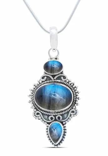 Halsketten Blau von mantraroma