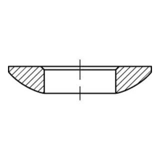 DIN 6319 Kugelscheibe/Kegelpfanne Stahl Form C 10,5mm - 50 Stück - Hochwertige DIN 6319 Kugelscheiben aus einsatzgehärtetem Stahl, ideal für robuste Anwendungen. Lieferung in praktischer Verpackung mit 50 Stück.