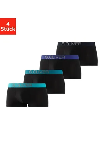 s.Oliver Herren Hipster, 4er Pack, Blau von s.Oliver