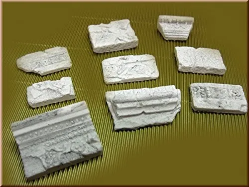 menta-modellbau Römische Fragmente, 9 Bausteine, Krippenbau