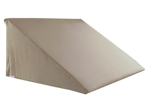 beties BasicSoft Keilkissenbezug ca. 62x49x30 cm 100% Baumwolle Jersey Keilkissenhülle Lesekissen Keilkissen-Bezug - Plaza-Taupe