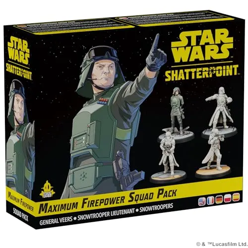 Star Wars: Shatterpoint – Maximum Firepower, Squad-Erweiterung - Tabletop-Spiel für 2 Spieler ab 14 Jahren, erweitere dein Star Wars-Erlebnis mit neuen Charakteren und strategischen Möglichkeiten für spannende Schlachten.