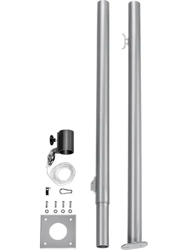 Schneider Mast für Sonnensegel, 251-00, höhenverstellbar - Sonnensegel-Mast aus feuerverzinktem Stahl, stufenlos höhenverstellbar von 150 cm bis 240 cm und 360° drehbar, ideal für stabile Befestigung und Flexibilität im Garten.