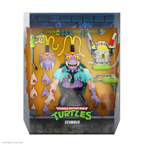 Super 7 - Teenage Mutant Ninja Turtles Scumbug - Actionfigur aus der beliebten Teenage Mutant Ninja Turtles Serie, original lizenziert und ideal für Sammler und Fans.