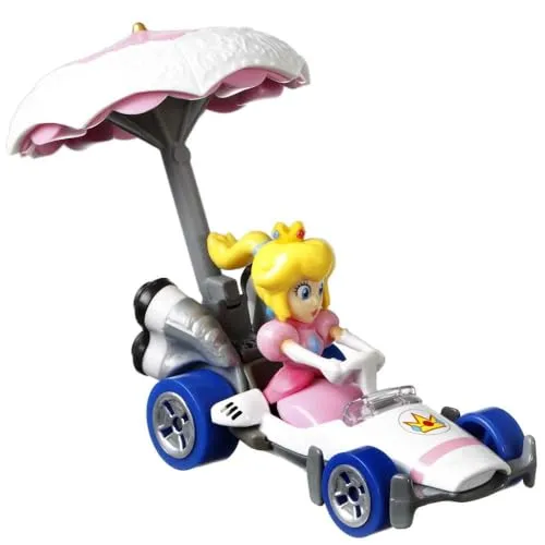 Hot Wheels Mario Kart Princess Peach B-Dasher Peach Parasol Glider