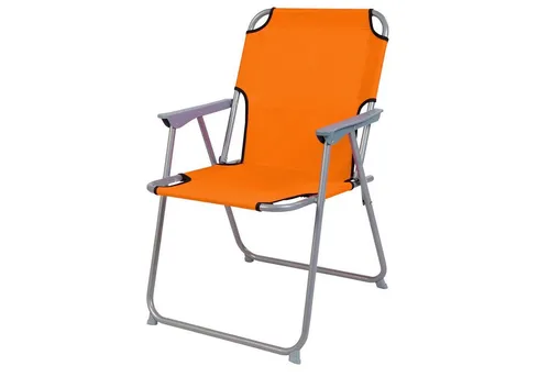 Camping Klappstuhl Stoff Oxford Metall Orange in orange von Mojawo
