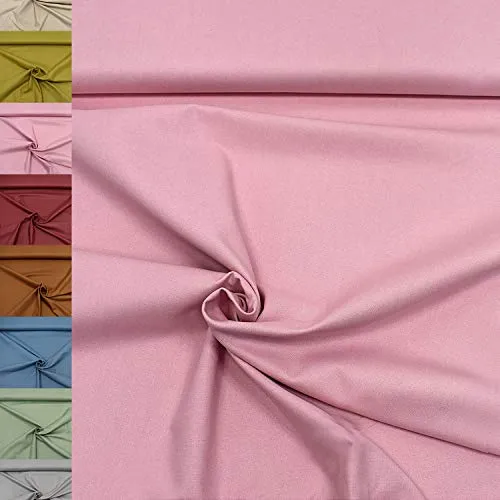 MAGAM-Stoffe Dylan weicher Canvas Baumwollstoff Kleidung Polsterstoff Meterware 50cm (03. Rosa)