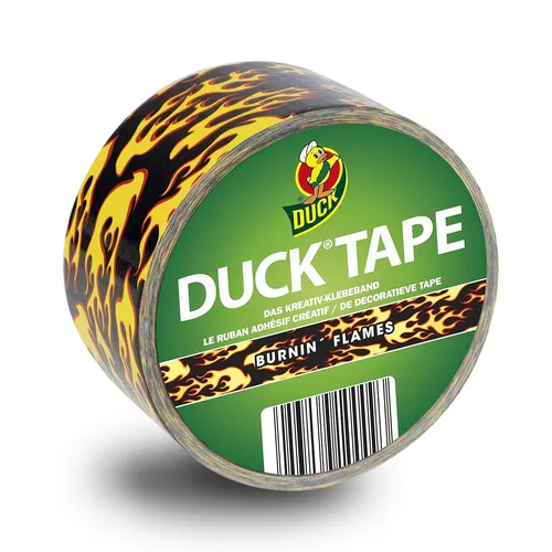 Duck Tape Flammen Motiv Flames 10m - Klebeband Gewebeband Panzerband✅