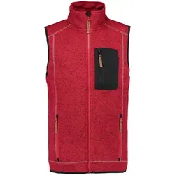 OS Trachten Strickfleece Weste rot, Größe S