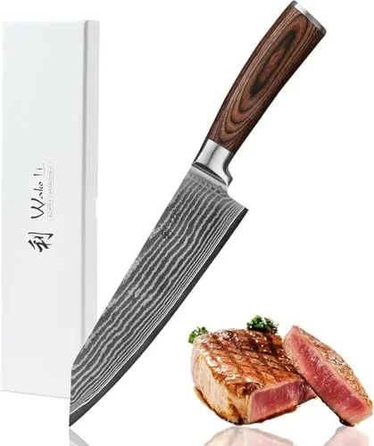 Wakoli Damastmesser EDIB Kiritsuke Chefmesser 20 cm von Wakoli