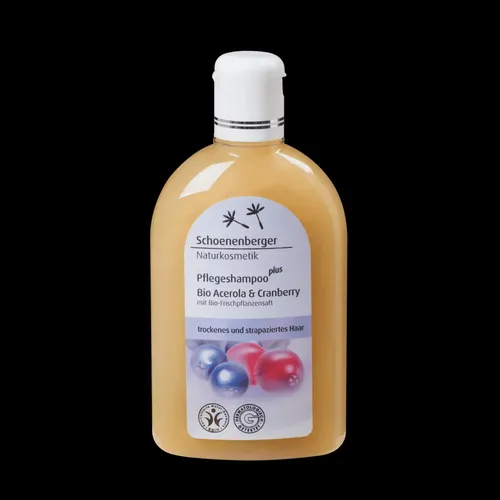 Schoenenberger Naturkosmetik Pflegeshampoo mit Bio Acerola & Cranberry 250ml - Shampoo für kräftiges, gesundes Haar mit natürlichen Inhaltsstoffen und antioxidativer Wirkung durch Bio Acerola & Cranberry.