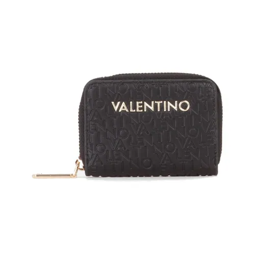 VALENTINO BAGS Portemonnaie 'Falak' in Leder-Optik - Etuis – Stilvolles Damen Portemonnaie in markanter Leder-Optik mit Allover-Logo-Prägung und geräumigem Hauptfach für optimalen Stauraum.