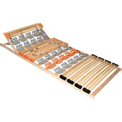 Coemo 7-Zonen-Federholzleisten-Tellerlattenrost KombiFlex 120x200 cm