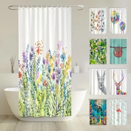 Arteneur Duschvorhang 120 cm - Anti-Schimmel & Waschbar - Duschvorhang in 120 cm Breite, beschichtet, 100% wasserdicht und schimmelresistent. Hochwertiges Design für mehr Komfort und Stil im Badezimmer.