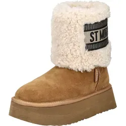 Steve Madden Stiefelette Veloursleder/Textil - Braun - 41 - Elegante Stiefelette von Steve Madden aus hochwertigem Veloursleder, die Komfort und Stil vereint. Ideal für jeden Anlass und ein Must-Have in deiner Schuhsammlung!