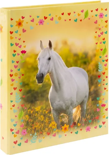Goldbuch Ringbuch Chiara DIN A4 Pferdemotiv 2-Ringmechanik in gold von Goldbuch