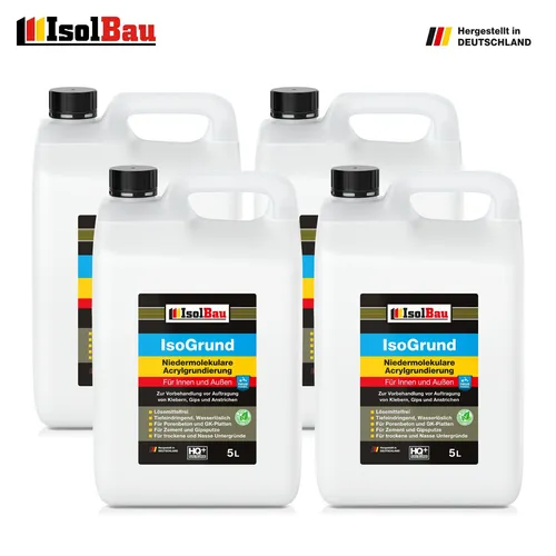 Isolbau Isogrund 20 L Tiefengrund Acryl Grundierung Gebrauchsfertig Haftgrund