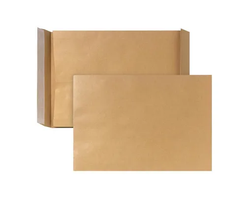 Faltentasche 00014341 HK 40mm 130g braun - Versandtaschen für sicheren Versand, DIN E4 Format, 130g/m², mit Haftklebung und 250 Stück pro Packung, ideal für Geschäft und Privat.