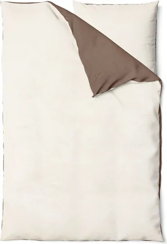 Winter Bettwäsche Teddy Plüsch Nicki Uni Flauschig Kuschelig Warm Weich Fleece, Farbe:Wende natur / taupe, Größe:2 teilig 135x200 cm