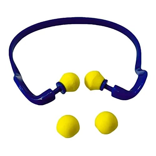 OAKWOOD Gehörschutzbügel mit Ersatzstöpsel - Gehörschutz zur Lärmreduktion (SNR 25dB) - hoher Komfort dank ergonomischer Form - ideal für Arbeit & Privat