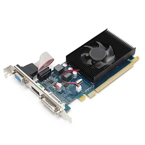 Dilwe HD7450 Computergrafikkarten, 2G 64 Bit 600 MHz DDR3 Grafikkarten, PCI Express 3.0 Steckplatz für Desktop-Computer