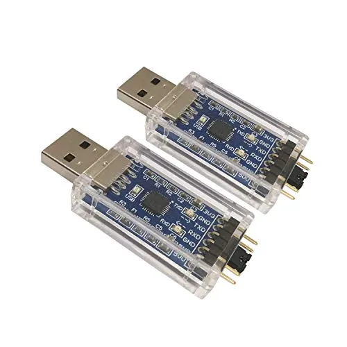 DSD TECH 2 x USB auf TTL Serieller Adapter mit CP2102-Chip, kompatibel mit Windows 7, 8, 10, Linux, Mac OS X