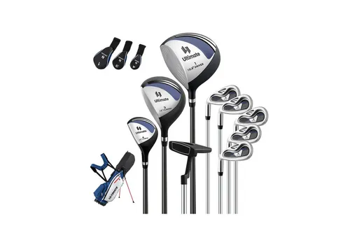 COSTWAY Golfschläger Set für Linkshänder, 9-teilig mit Tasche & Zubehör
