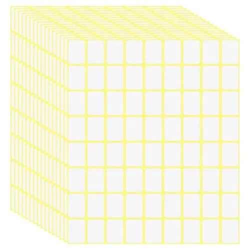 StüCk Weiße Etiketten Selbstklebend 16 X 22mm,Klebeetiketten Klein,Aufkleber Zum Beschriften,Preisetiketten,Klebe Etiketten Zum Beschriften,FüR GläSer, UmschläGe, BüRo, KüChe Und KüChe 1152