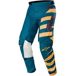 Alpinestars Racer Braap Motocross Hose, blau-gelb, Größe 30 von Alpinestars