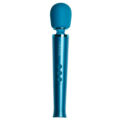 Vibrator Massagestab Akku Silikon Le Wand Petite Blau Vibration USB Massage Stab