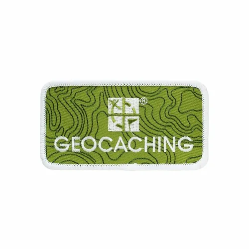 Geocaching Patch Klettverschluss für Molle Rucksäcke Klett Cap Aufnäher grün GS