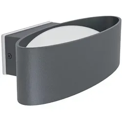 EGLO LED Außen-Wandleuchte CHINOA - 1-flammig, Anthrazit - Lampen für den Außenbereich, mit fest integriertem LED und warmweißem Licht, ideal für stimmungsvolle Akzente und langlebige Nutzung.