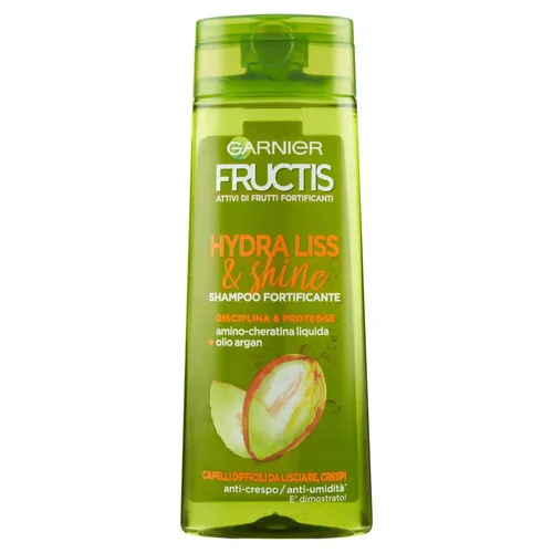 Garnier Fructis Hydra Liss Shampoo für schwer zu glätten, 250 ml