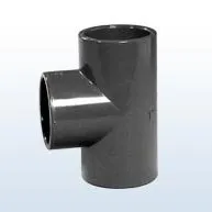 PVC-T-Stück 90°, Klebemuffe, 50 mm in schwarz von Unique Koi