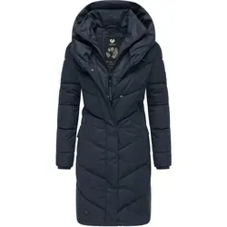 Ragwear Damen Wintermantel Natalka Intl Navy 4XL - Funktionsjacke, wasserdicht und vegan, mit stylischer V-Steppung und warmem Innenfutter – ideal für die kalte Jahreszeit!