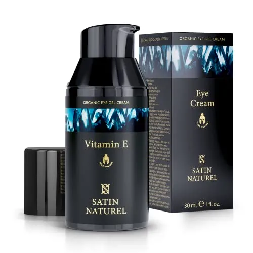 Satin Naturel Augencreme 30ml mit Hyaluron, Vitamin E & Arganöl – Belebende Pflege gegen müde Haut und Augenringe – Gesichtspflege Vegan