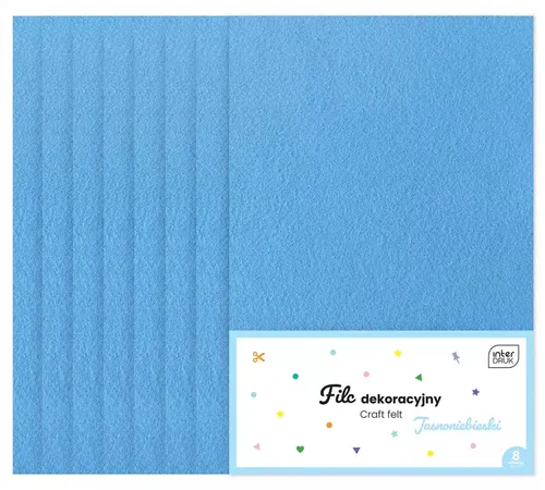 Filc Dek A4/8ark niebieski 365 Int Pbh Interdruk 5902277338365